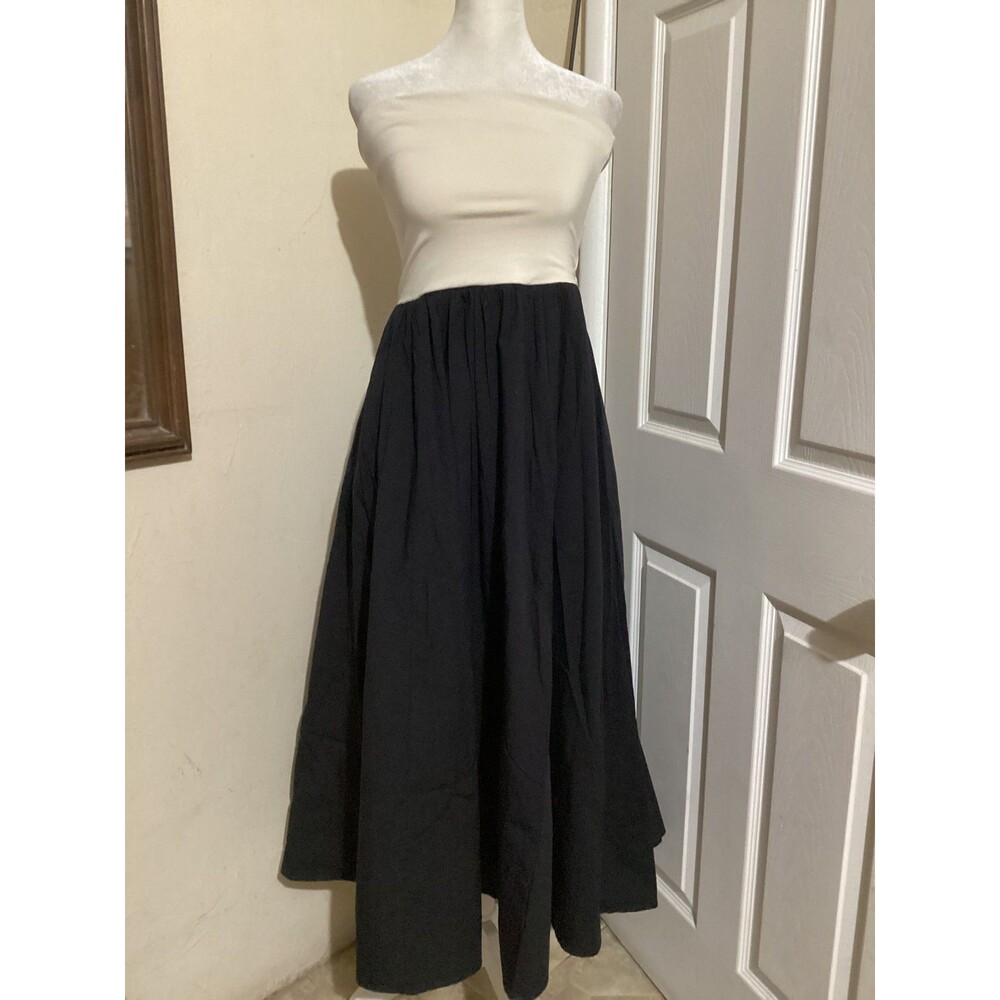 J. Crew Black and White Maxi Dress